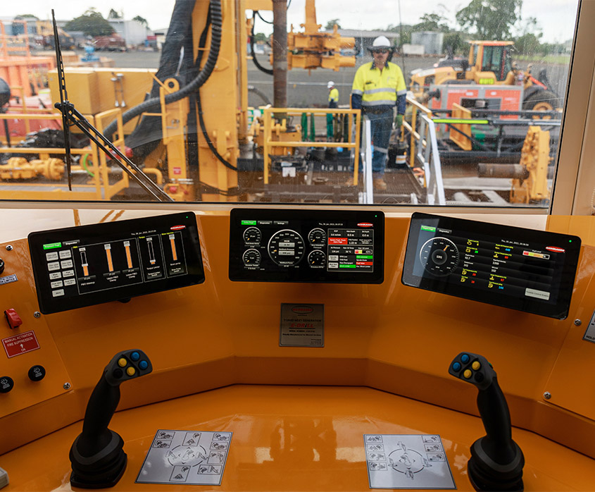 machinery controls dashboard